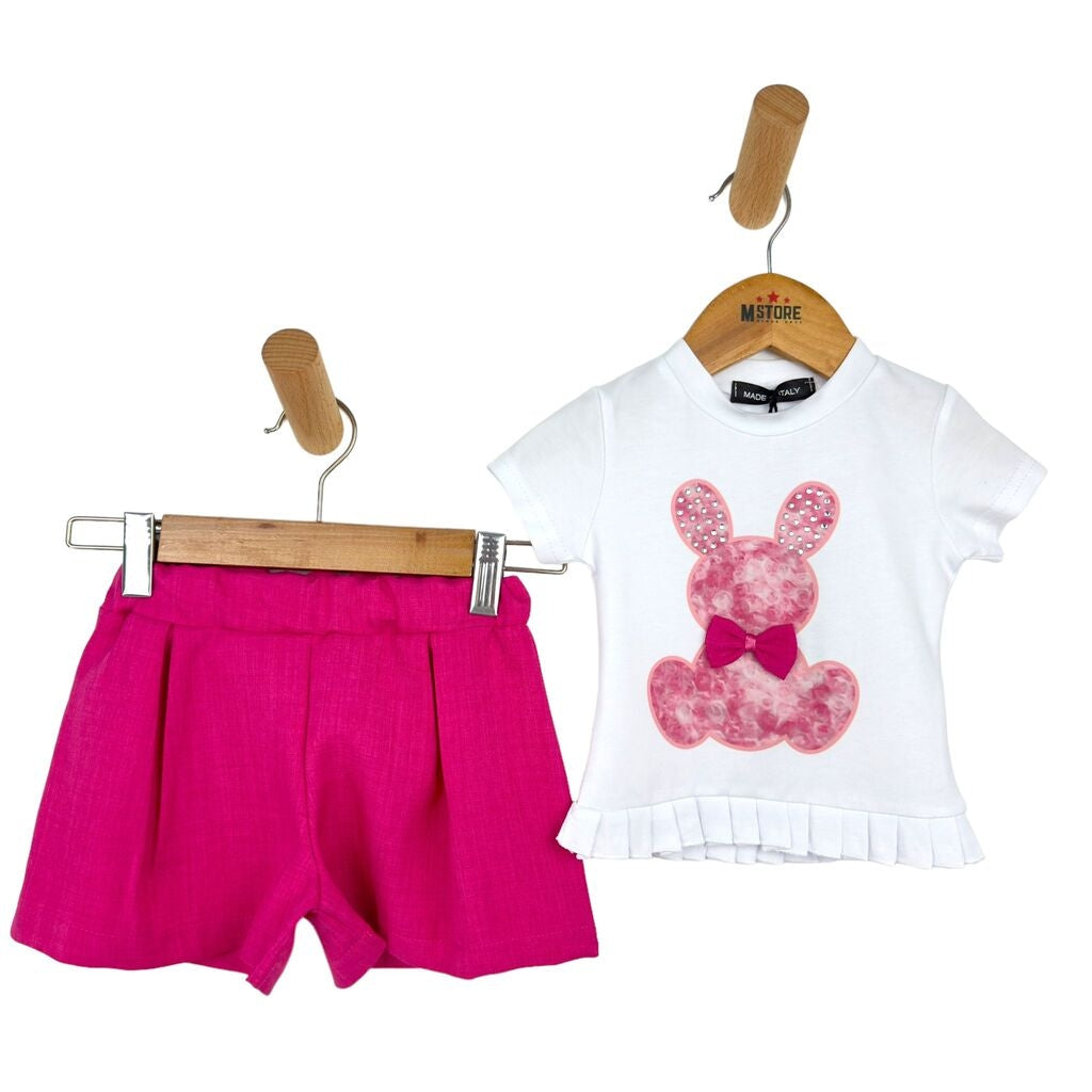 Sommerlicher Baby-Mädchen-Anzug aus Baumwolle
